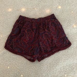 Cute pattern soft shorts